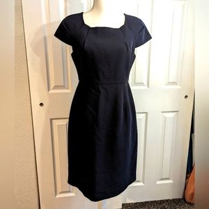 Elie Tahari 'is it black' navy work dress